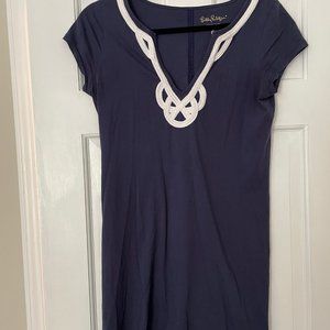Lily Pulitzer navy dress - size small